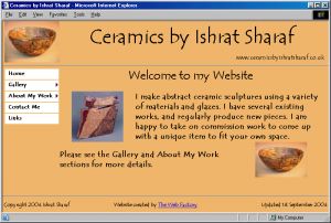 Ceramics by Ishrat Sharaf